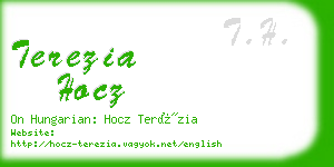 terezia hocz business card